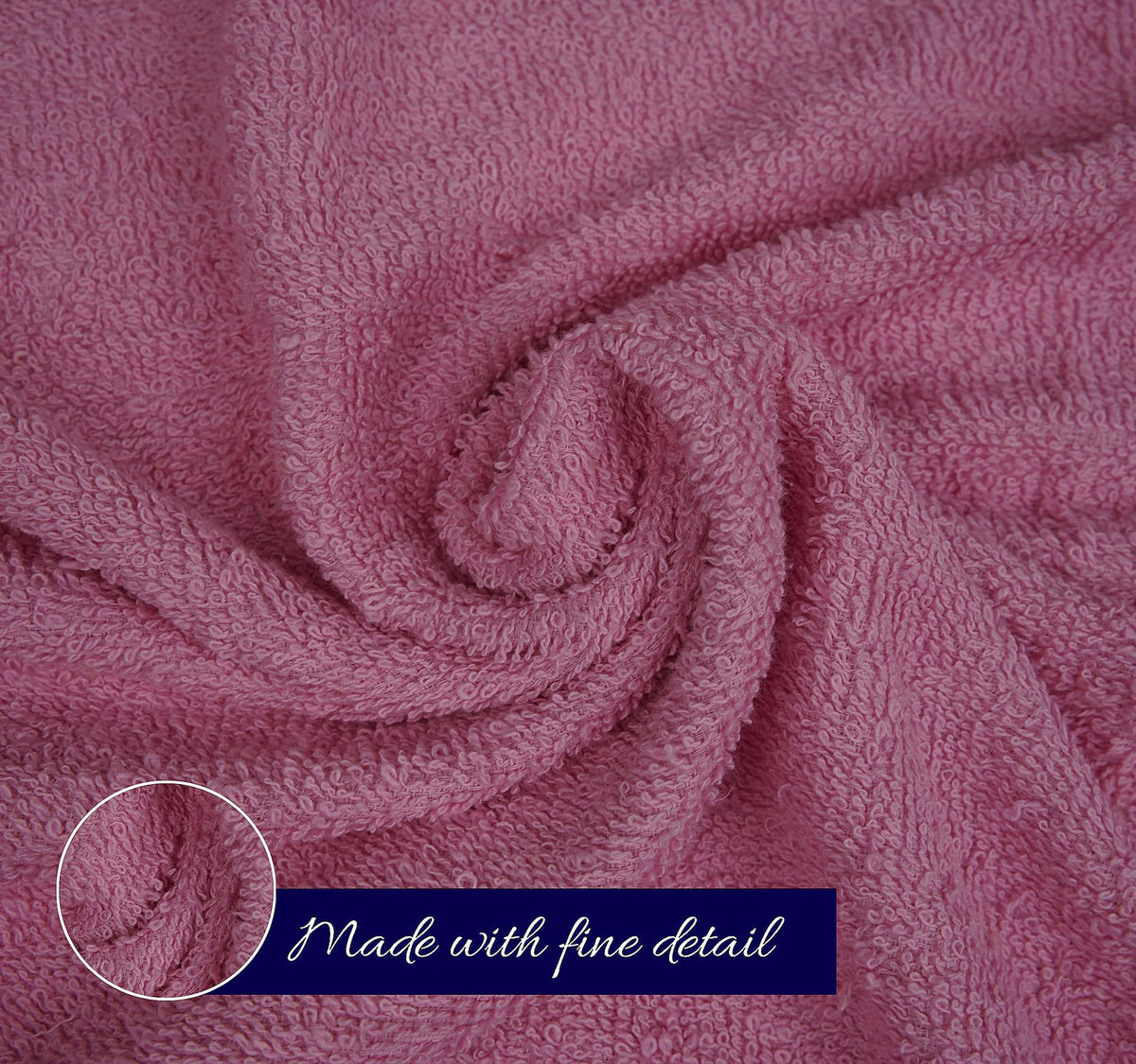 ZUPERIA eco friendly cotton towels emphasize natural material.