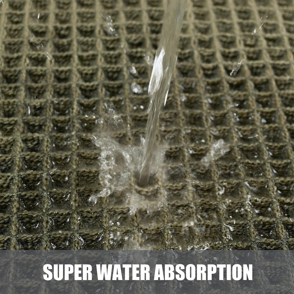 ZVFFDG clear rubber backing provides stable grip on smooth floors.
