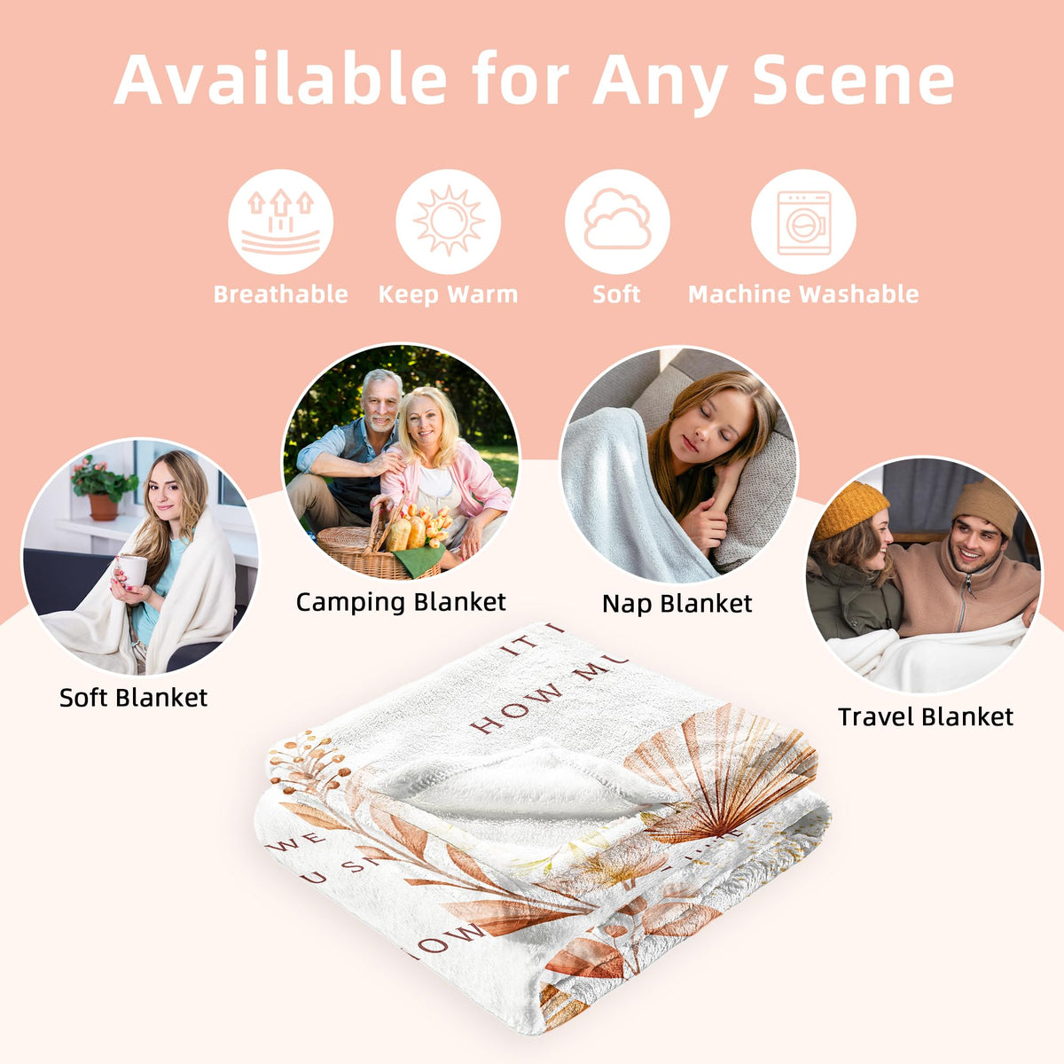 Zvzmzy Great Grandma Gifts blanket with heartfelt messages enriching everyday rituals.