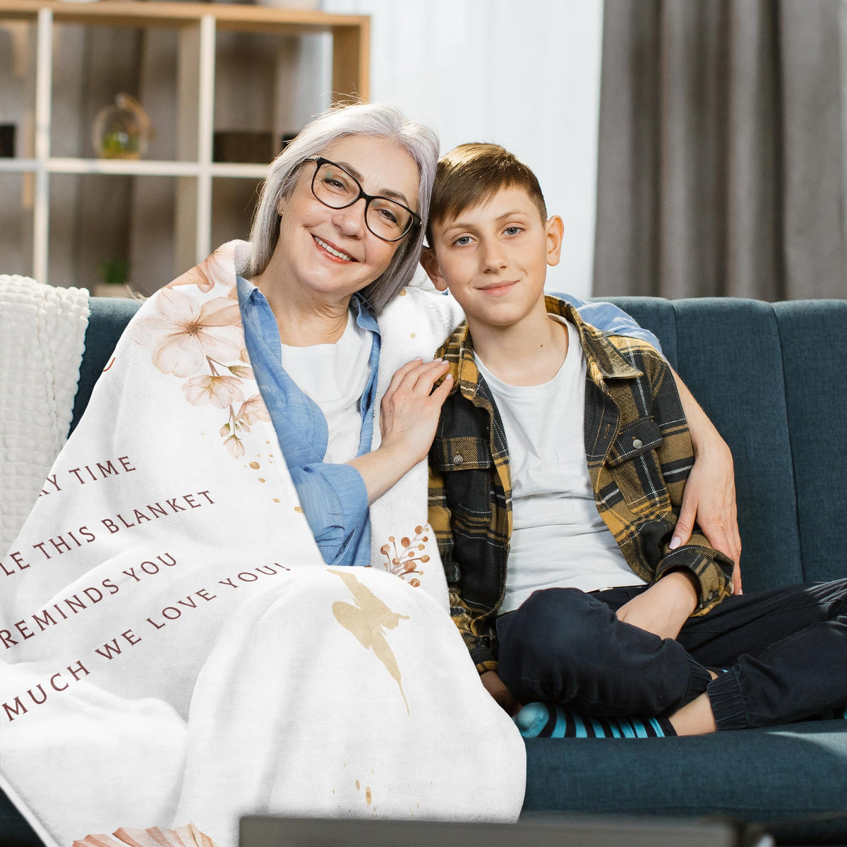 Zvzmzy Great Grandma Gifts blanket from grandkids, a cherished celebration.