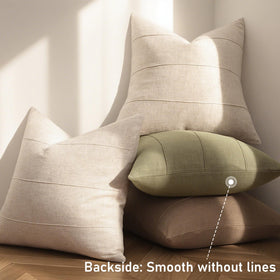ZWJD chic minimal stripe pillow cover adds artisanal charm to living room styling.
