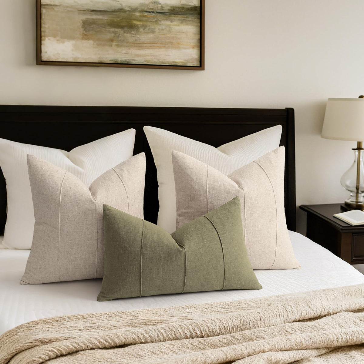 ZWJD living room decor idea highlighting natural fiber softness and modern farmhouse feel.