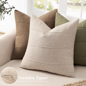 ZWJD natural ramie-cotton pillow cover delivers soft, breathable comfort year-round.