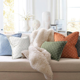 ZWJD pillow cover durable yarn-dyed jacquard maintains color and texture