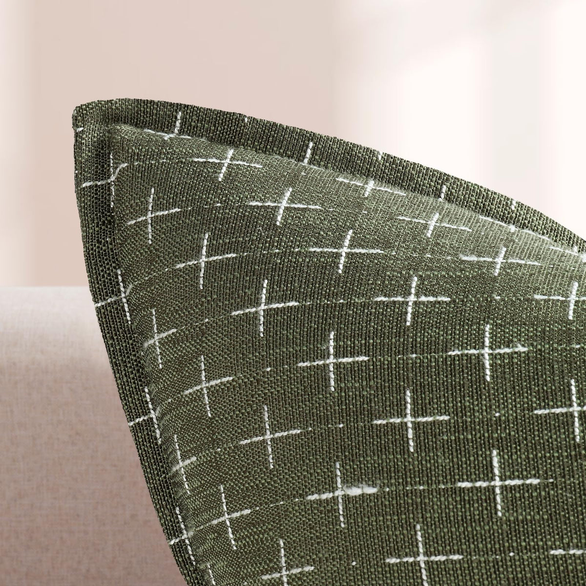 ZWJD pillow cover soft textured polyester delivers plush comfort and easy care