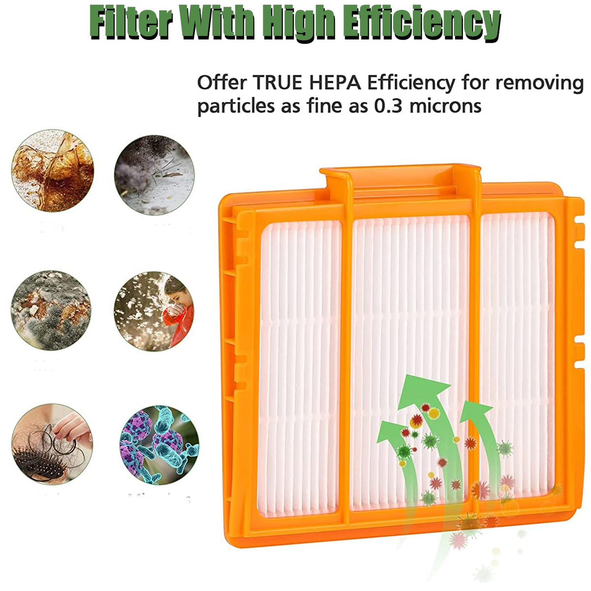 ZXHUANGOH pre-filter for Shark AV2501S, extends filter life and airflow.
