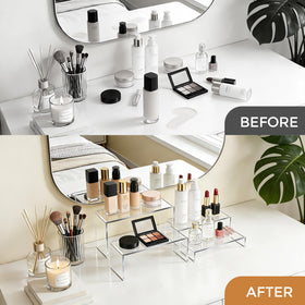 ZXQIRAX acrylic risers with protective film ready to peel and use