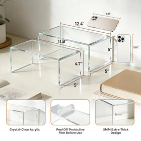 ZXQIRAX 5mm thick risers provide stable support for heavier items