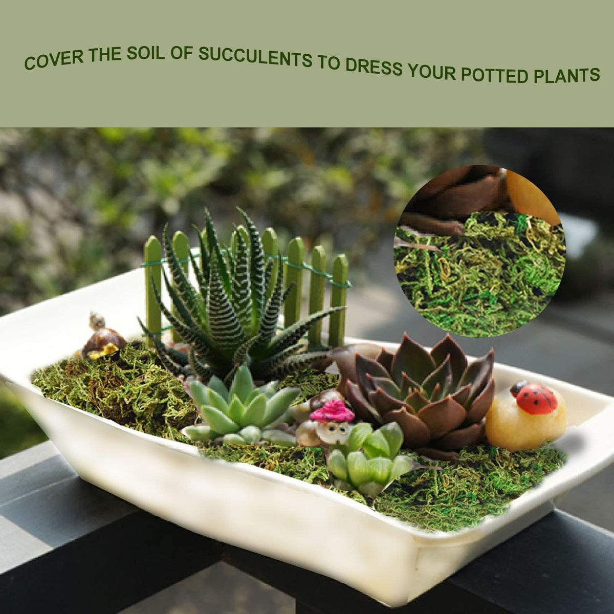ZYAPA fake moss wedding centerpiece: lush texture for elegant events.