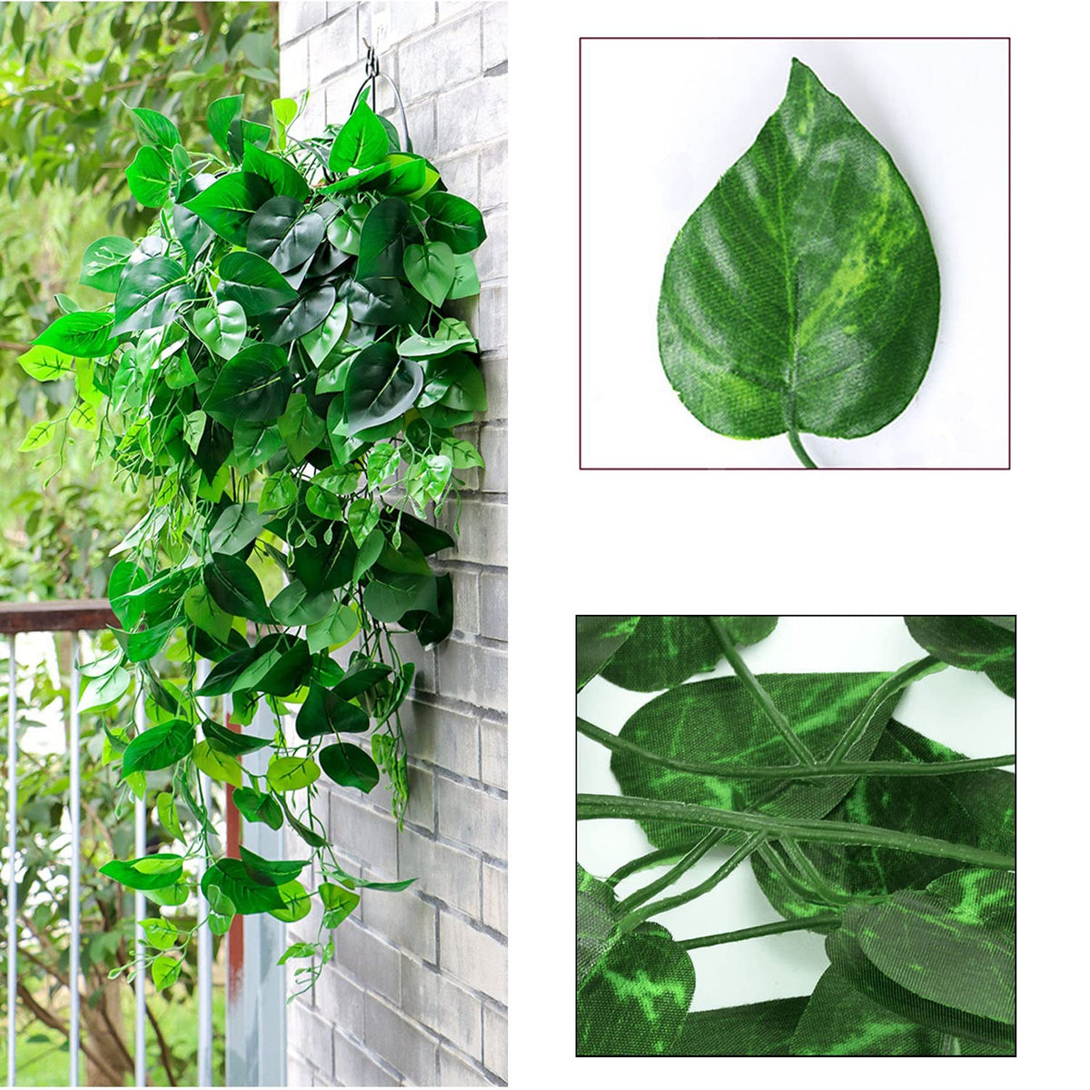 ZYIGYI hanging greenery garland on wall for easy decor and setup
