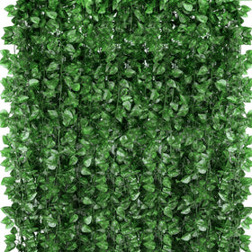 ZYIGYI ivy leaf garland close-up with realistic leaves and durable color