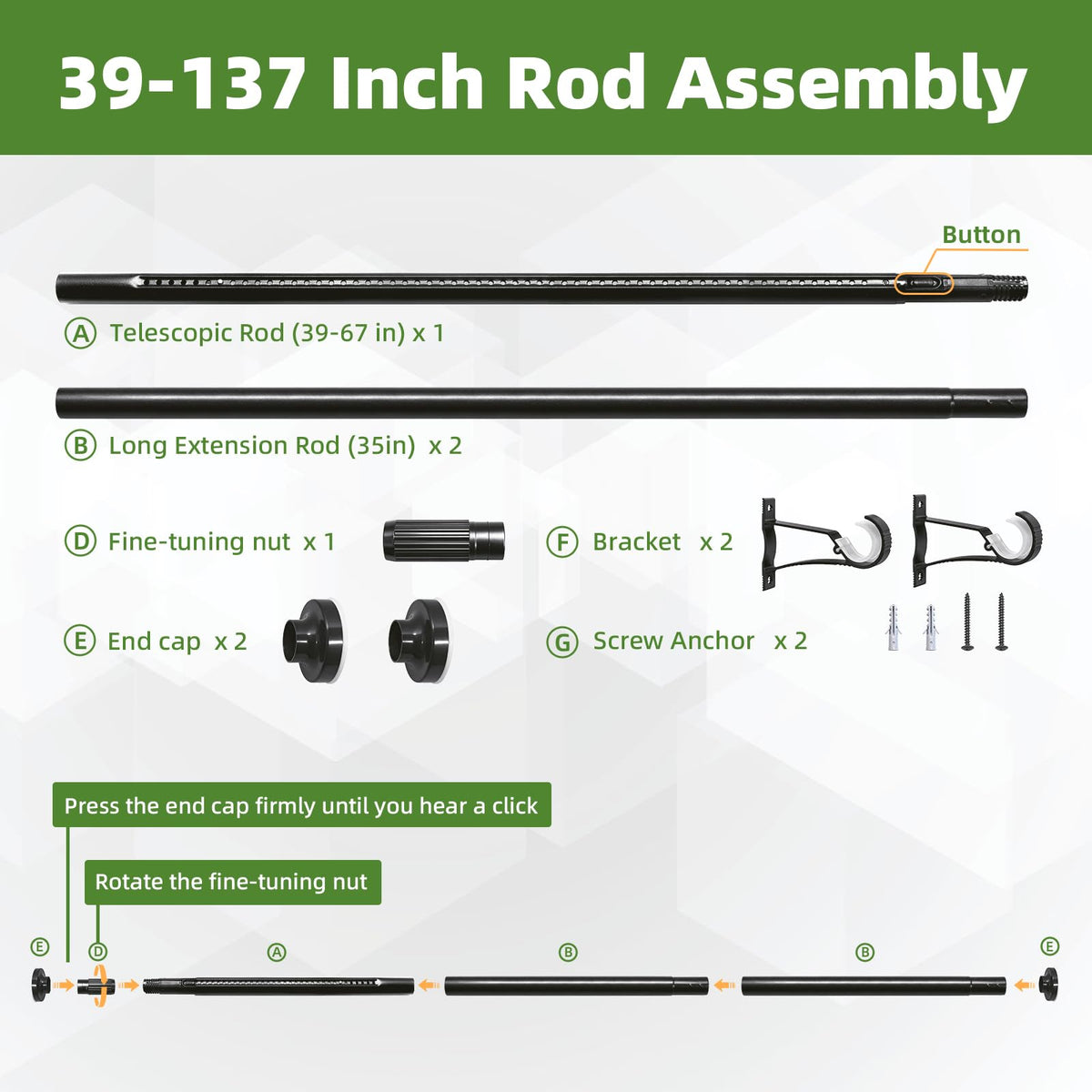 ZYKORT complete kit includes all hardware for quick setup
