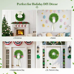 Zyekqrue bi-fold storage bag protects wreath dust-free between seasons.