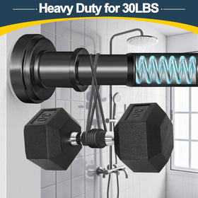 ZYRW rod supports up to 30 pounds for sturdy curtain or shower use.