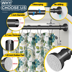 ZYRW rod suitable for indoor and outdoor applications, including room dividers.