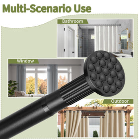 ZYRW heavy-load capacity up to 77 lbs supports curtains and towels.