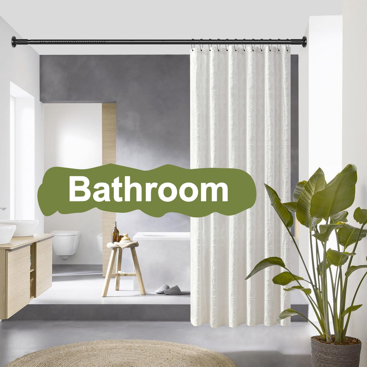 ZYRW renter-friendly tension rod fits apartments with no drilling.