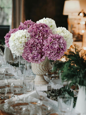 ZYTUYO porch outdoor hydrangea arrangement adding year-round color.
