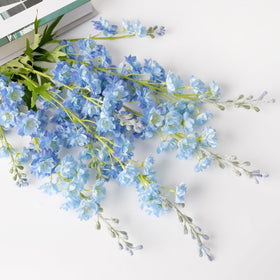 ZYTUYO 33.5-inch delphinium stems ideal for tall vase setups.