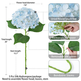 ZYTUYO gift-ready hydrangea set suits pollen-free gifting for friends and family