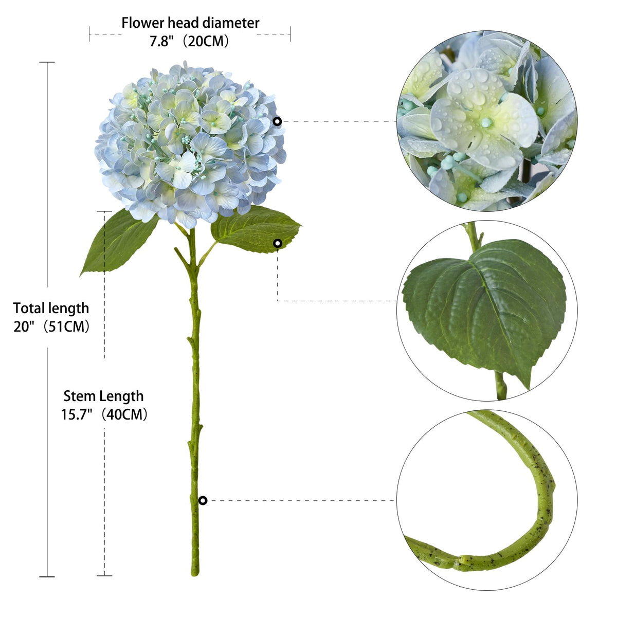ZYTUYO DIY-friendly hydrangea for wreath creation and garlands