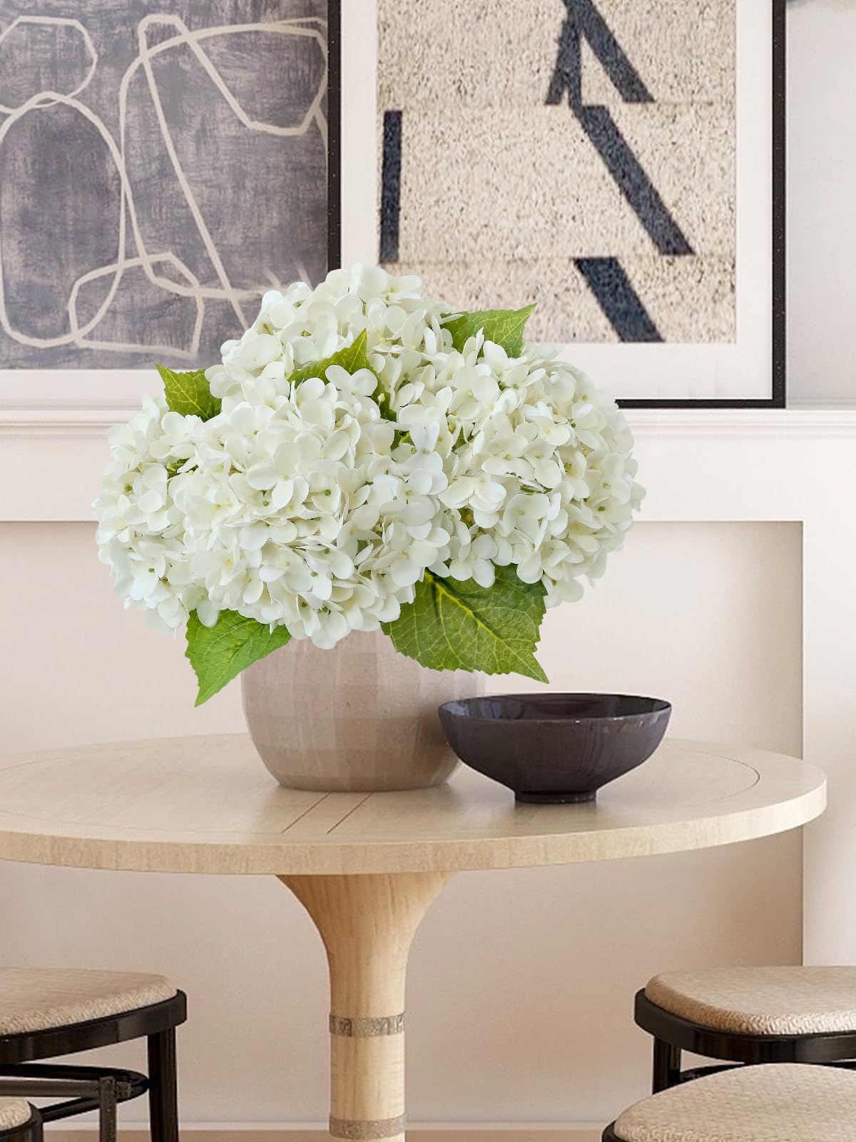 ZYTUYO ivory white hydrangea stem wrap demonstrates flexible stems for arrangements