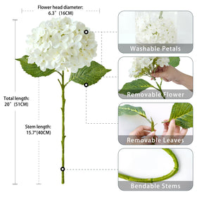 ZYTUYO ivory white hydrangea wreath idea suitable for boho decor