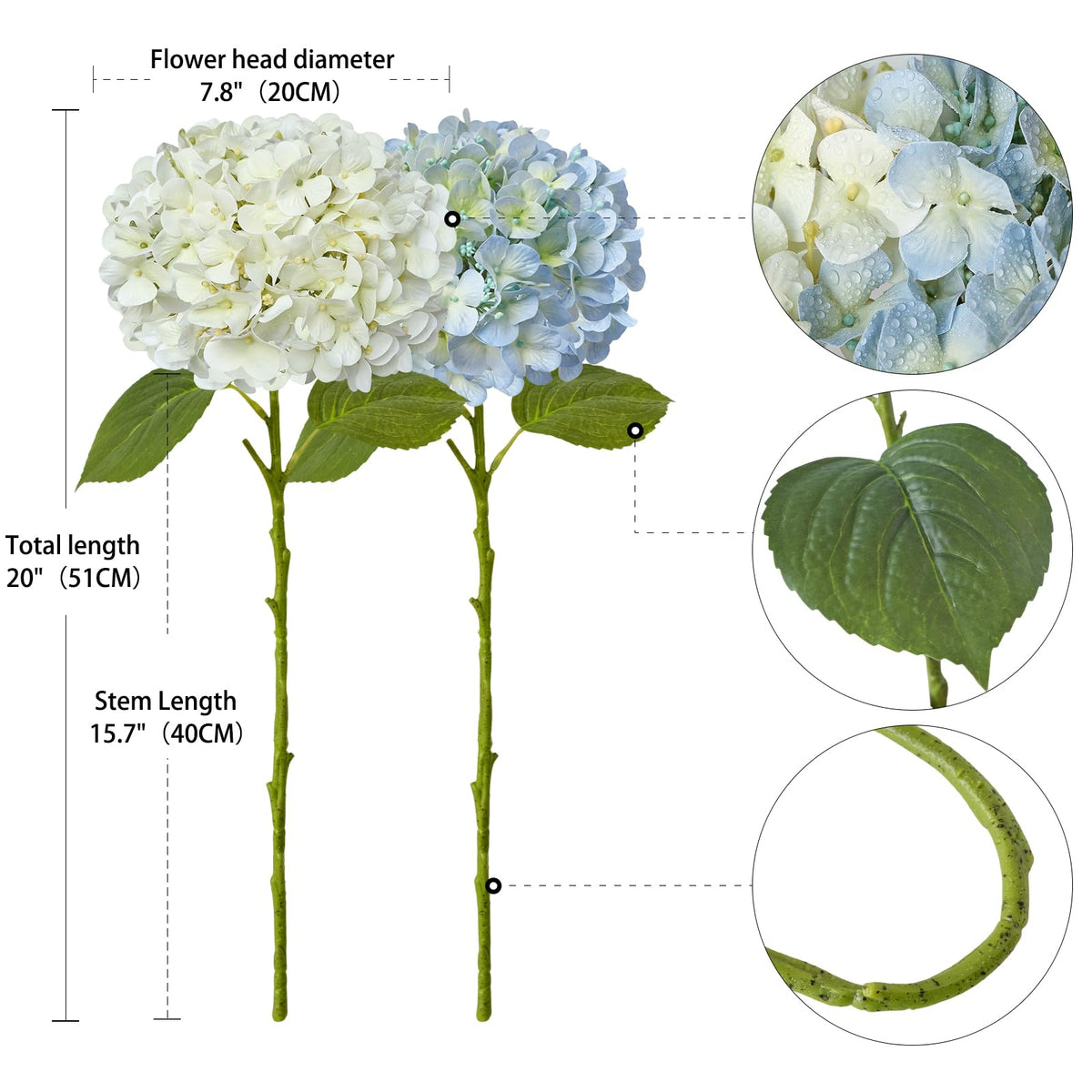 ZYTUYO long stems fit tall vases for focal centerpieces
