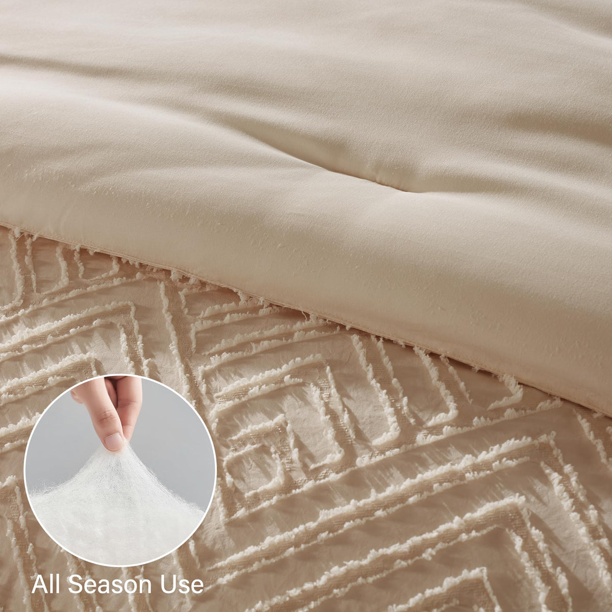 Zzlpp seven-piece set includes pillow shams, flat and fitted sheets.