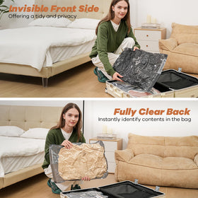 Z ZONAMA dual-view panel on bags for quick content visibility.