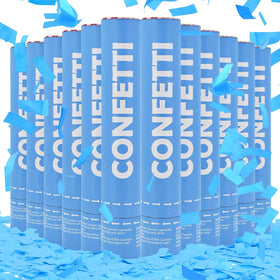 ZZPAKUE Confetti Cannon Blue 12-pack for vibrant party moments