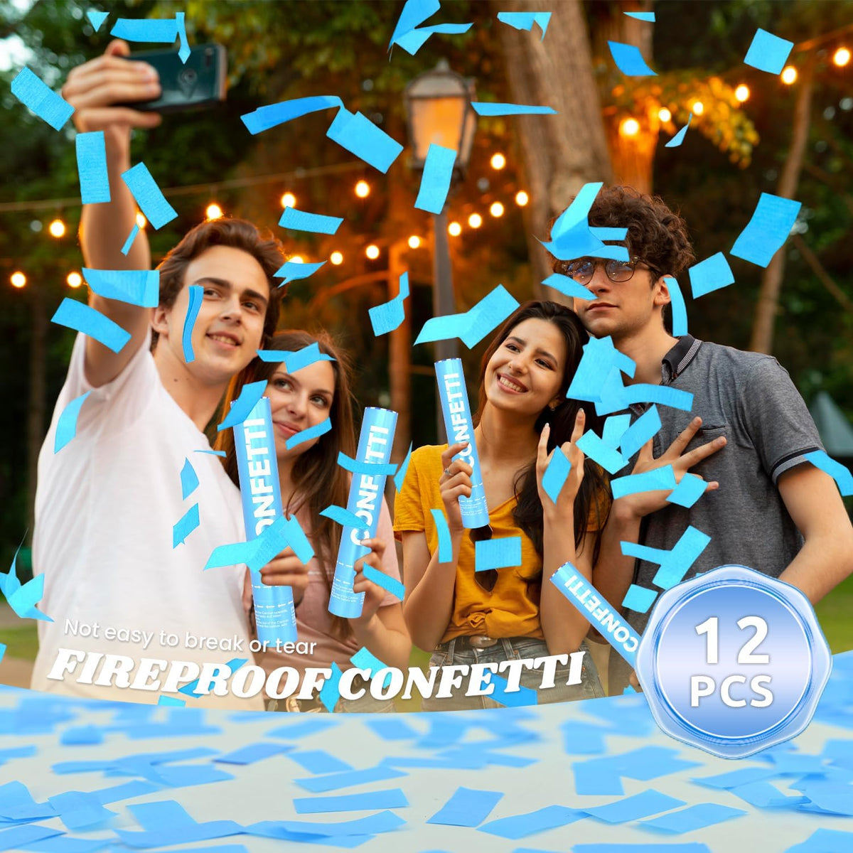ZZPAKUE confetti cannon twists easily for quick celebrations