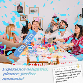 ZZPAKUE blue biodegradable confetti is safe and eco-friendly