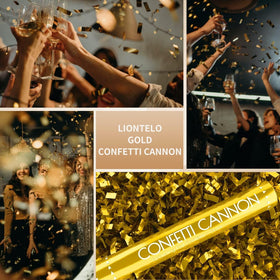 ZZPAKUE Confetti Cannon Gold 12-inch bulk pack for events