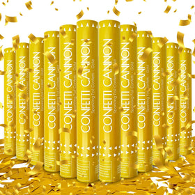 ZZPAKUE Confetti Cannon Gold 12-inch ready to ignite celebration sparkle